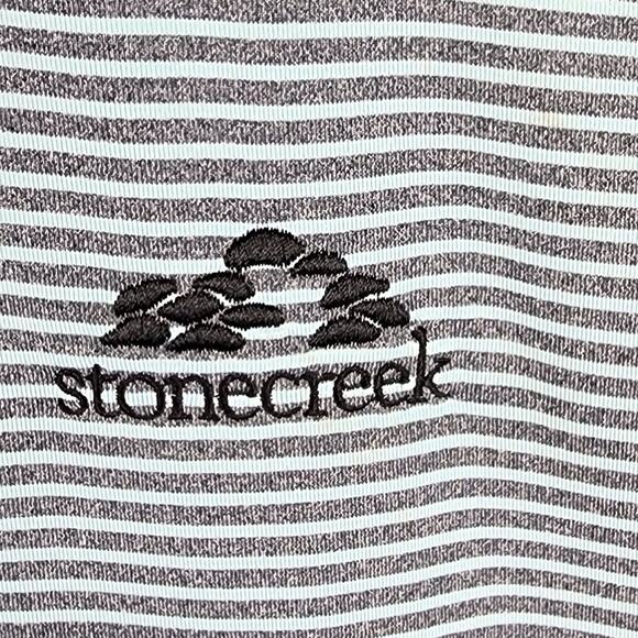 2 Under Armour Golf Polo Shirts Men L Loose Fit Heatgear Stonecreek Logo Green - Picture 4 of 12